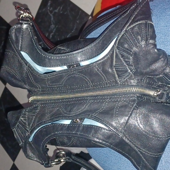 COACH Madison Maggie Embellished Leather Handbag #16504 - Picture 4 of 8